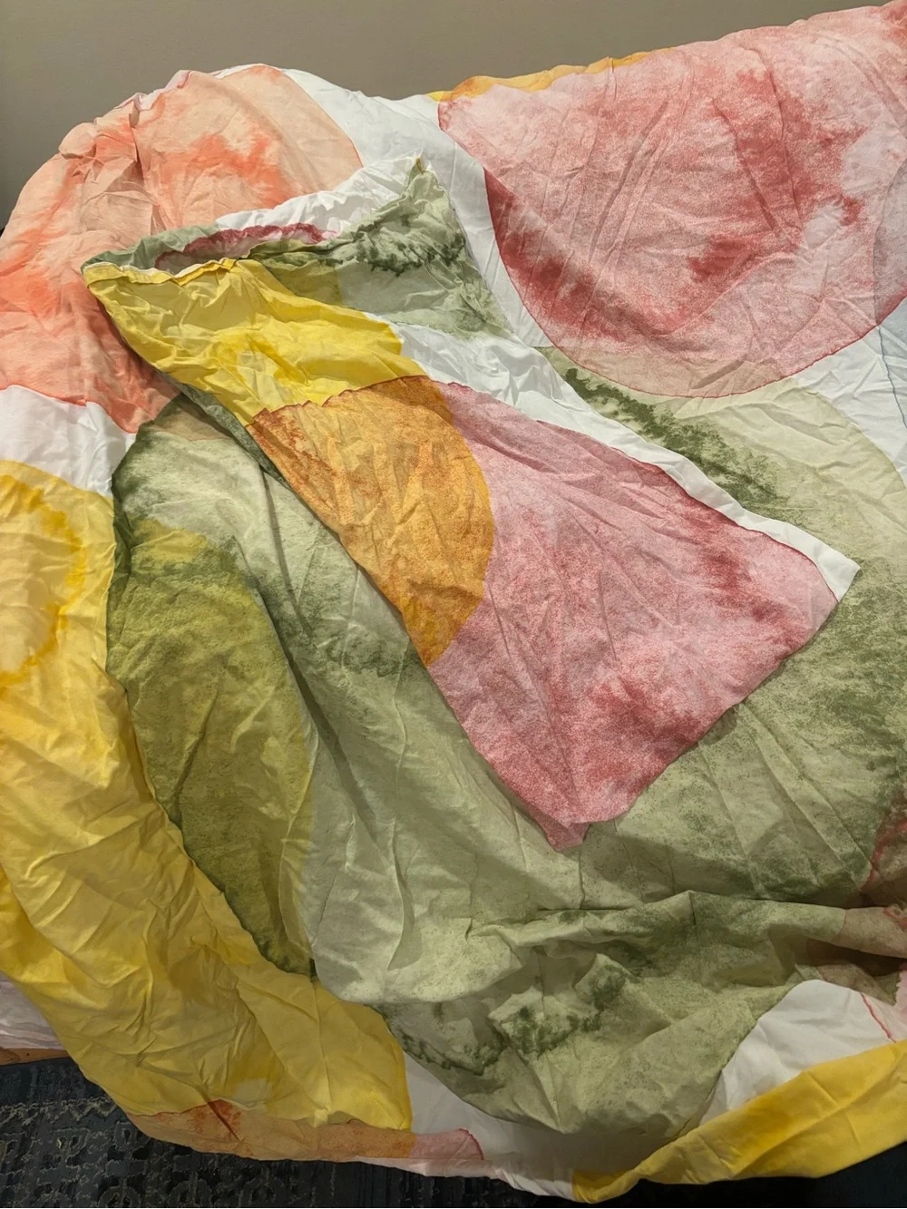IKEA Watercolor full Olymptistel Duvet Cover with pillowcases